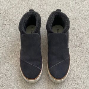 TOMS Women’s Blue Ankle high Suede Shoes
